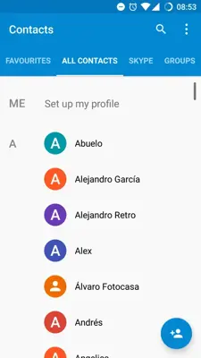 Google Contacts android App screenshot 1